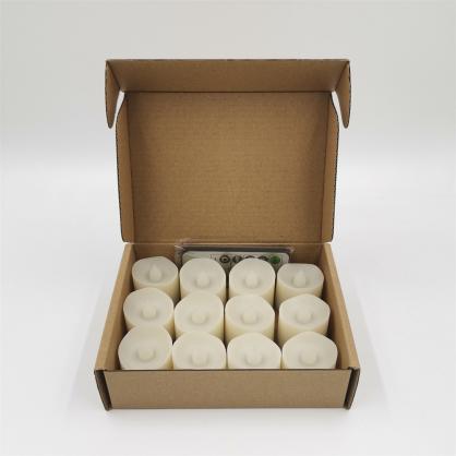 Φ3.6cm * H4.5cm LED Tea Light Candles with Remote Control & Timer function (12PCS Pack) - Operated By CR2450 Button Battery (Battery is Included) - Lighting up to 200 hours;