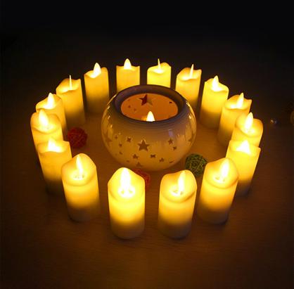 LED Rechargeable Candles Set with remote control function (12PCS Set), 12+ Hours Lasting, Flickering like a real candles, flameless led tea lights