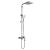 Brushed Nickel Wall Mount Shower Faucet Set (SUS304 Stainless Steel, Square Shower-head, Bathroom Rainfall Shower System, Shower Trim Kit) Brushed Nickel Wall Mount Shower Faucet Set (SUS304 Stainless Steel, Square Shower-head, Bathroom Rainfall Shower System, Shower Trim Kit)