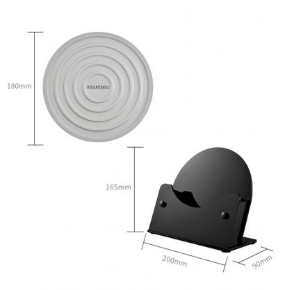 Heat Resistant Silicone Mats With Acrylic Holder (4PCS SET), Multipurpose Non-Slip Hot Pads for Kitchen Potholders, Hot Dishers, Jar Opener, Spoon Holder, Food Grade Silicone & BPA Free