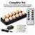 Inductive Rechargeable LED Tealight Candles (12PCS Set) - Flameless Electronic Candle Lights with 8-keys Timer Remote Controller