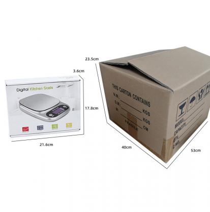 Digital Kitchen Scale - High Accuracy Precision Food Scale with 9 Units(g/oz/ml/lb/lb:oz/gn/ozt/DWT/ct) - Meat Scale with Back-Lit LCD Display