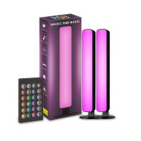 RGB Bedroom Atmosphere Light with 24key Remote Controller - Gaming Computer Pickup Atmosphere Light, Desktop Pickup Light, Music Atmosphere Light - 1 or 2 PCS Pack Optional