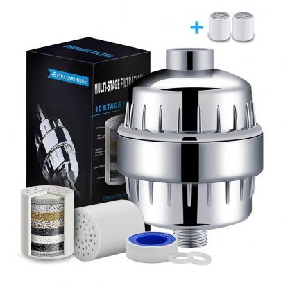 Shower Filter with Vitamin C, Shower Head Filter for Hard Water, High Output Shower Water Filter, Water Softener Filter to Remove Chlorine and Fluoride etc.