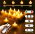 12PCS Rechargeable LED Tea Lights, 3D Realistic Flickering Flameless Candles with Charging Base, Remote Control & Timer Function, Battery Powered Votive Candles for Party, Wedding & Holiday Decoration 12PCS Rechargeable LED Tea Lights, 3D Realistic Flickering Flameless Candles with Charging Base, Remote Control & Timer Function, Battery Powered Votive Candles for Party, Wedding & Holiday Decoration