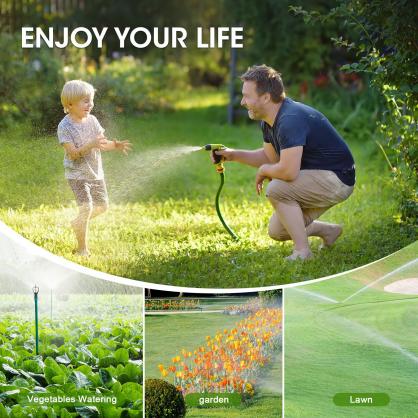 Sprinkler timer, garden hose water timer with brass rotation, 3 planned watering hose timers, automatic irrigation timer with child lock, cycle plan, rainfall delay, outdoor hose timer