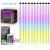 IP68 Waterproof Outdoor LED Curtain Light with 24-Key Remote Controller & Smart APP Control, RGBIC 16 Million Optional Colors, Timer Function, Adjustable Brightness, Music Sync,DIY Scenes,USB Plug Connection For Power On/Off, Color Changing