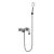 Brushed Nickel Wall Mount Shower Faucet Set (SUS304 Stainless Steel, Square Shower-head, Bathroom Rainfall Shower System, Shower Trim Kit)