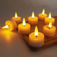 Φ3.6cm * H4.6cm LED Tea Light Candles Button Battery Operated(12PCS Pack) -Powered By CR2032 Battery (Battry is Included) - Lasting up to 90 hours