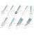 9-Piece Stainless Steel Kitchen Utensil Set, Lightweight Plastic Holder Handles, Non-Stick Cookware Gadgets and Tools Kit, Dishwasher Safe, Kitchenware for Cooking and Baking