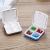 Digital Alarm Pill Box, 4 Large Compartment Pill Box, Large Capacity Medicine Organizer for Vitamins, Supplements, Electronic Pill Dispenser - Blocking Out The Sun and Sealing Design