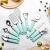 9-Piece Stainless Steel Kitchen Utensil Set, Lightweight Plastic Holder Handles, Non-Stick Cookware Gadgets and Tools Kit, Dishwasher Safe, Kitchenware for Cooking and Baking