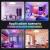 48W Smart LED Ceiling Lights 14.7 Inch, 3500LM Ceiling Lights with Remote, RGB+CCT 2700-6500K, Ultra-Thin Round Flush Mount Ceiling Light for Bedroom & Living Room
