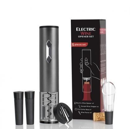4-in-1 Battery Operated Electric Wine Opener Set (plastic housing), Automatic electric Wine Bottle Openers