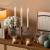 Rechargeable Flameless LED Taper Candles (6pcs set), with Charging Base, LED Taper Candles with Remote Timer, 3D Flickering Flame for Home & Commercial Decoration