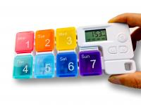 7-Grid Electronic Pill Dispensers, Electronic Pill Boxes, Digital Pill Organizer, Electronic Pill Organizers, Weekly Pill Box with AM/PM Automatic Alarm Reminder, Portable 7-Day Travel Pill Dispenser