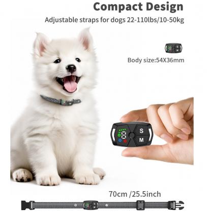 Dog Bark Collar, Rechargeable Anti Barking Training Collar with Beep Vibration Shock for Large/Medium/Small Dogs,Bark Shock Collar with 7 Adjustable Sensitivity,IP67 Waterproof,Effective & Humane