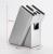 Stainless Steel Knife Holder, Modern Design Knife Block, Universal Knife Storage Organizer, Strong and Durable Knife Holder Counter-top Storage with Scissors-Slot (Knives Not Included)