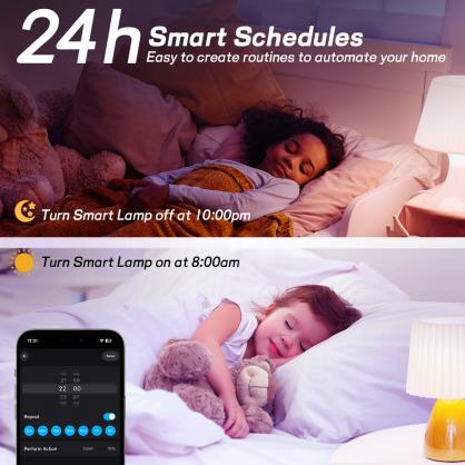 E26/E27 WiFi Bluetooth Smart LED Bulbs (including 28-key Remote Controller), APP Control RGB+CCT Dimmable & Color Changing, Compatible with Alexa Google Home, 800 Lumens,Energy Saving Equivalent to 60W traditional Bulb