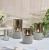 Φ7.5cm LED Flameless Candles (3PCS SET) - Battery Operated Electric LED Pillar Candles with Remote Control Cycling 24 Hours Timer - Cement Effect, Real Wax, 3D Wick, Realistic Flickering, Vivid Christmas/Festival/Party Decorative Candle Sets