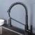H66cm Kitchen Faucet with Pull Down Sprayer, Two Water Outlet Modes, Spring Single Handle Faucet for Kitchen Sink, 360-degree Rotation, SUS304 Food Grade Stainless Steel, Brushed Nickel H66cm Kitchen Faucet with Pull Down Sprayer, Two Water Outlet Modes, Spring Single Handle Faucet for Kitchen Sink, 360-degree Rotation, SUS304 Food Grade Stainless Steel, Brushed Nickel