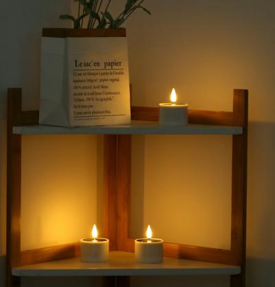 Solar Powered Rechargeable Tea Lights (6PCS SET) , Outdoor Candle Flameless Flicker IP65 Waterproof Rechargeable LED Candles with Dusk to Dawn Sensor for Lantern Garden Camping Party Home Decorations