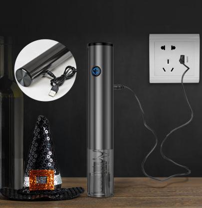 Electric Wine Bottle Opener Set (3-in-1) - Automatic Corkscrew Rechargeable Touch-Sensor Wine Bottle Opener Set with Foil Cutter Vacuum Stopper and Wine Aerator Pourer for Wine Lover