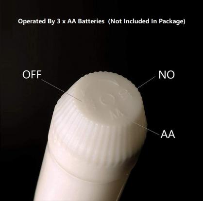 Φ2.1cm x H21cm LED Taper Candles Lights (12PCS Pack), 3 x AA Batteries Operated (Not Included), Lighting up to 150 hours, Flameless Candlesticks with Flickering Flame, No fire risk and messy dripping