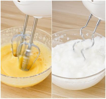 Handmixer Electric Handheld - 7 Adjustable Speed Portable Kitchen Mixer Electric with 4 Stainless Steel Accessories Whisk, Food Beater for Whipping Mixing Cookies Cakes Eggs Dough