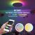 30W LED Smart Ceiling Light Fixture with Remote Control, WIFI Bluetooth RGBIC+CCT Function, 2700K-6500K, Diameter 30cm Modern Ultra-Thin Round Ceiling Light for Bedroom Kitchen Living Room Hallway