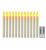 Φ1.9cm x H21.5cm LED Taper Candles Lights With Remote Control & Timer Function (12PCS Pack), Operated by 3 x AA Batteries (Not Included), Lighting up to 150 hours, Flameless Candlesticks with Flickering Flame, No fire risk and messy dripping wax