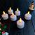 Remote Control Rechargeable LED Candle Lights (Set of 12), 30+ Lasting Hours, Flameless LED Tea Lights - Flickering Amber,Battery Operated/Powered Candles,No Wax No Mess, No Fire Risk, Windproof, Portable