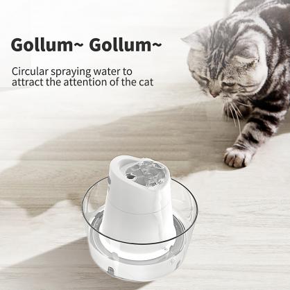 Automatic Pet Water Fountain,Pet Fountain for Cats and Small Dogs, 1000ml(33.8OZ) Water Capacity,Whisper & Quiet Water Flow, Great for Shy or Timid Pets,Fresh Filtered Water
