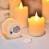 Φ5.0cm Battery Operated Electronic LED WAX Tealight Candle Set (6 Pack)