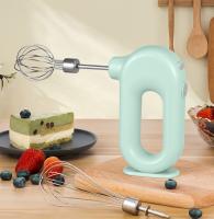 USB Rechargable Handheld Egg Beate,MINI Household Cordless Electric Hand Mixer with 2 Detachable Stir Whisks 4 Speed Modes,Baking At Home for Kitchen,Lightweight Portable