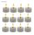 Φ3.6cm * H4.6cm LED Tea Light Candles Button Battery Operated(12PCS Pack) -Powered By CR2032 Battery (Battry is Included) - Lasting up to 90 hours
