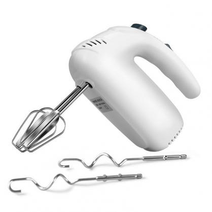 Handmixer Electric Handheld - 7 Adjustable Speed Portable Kitchen Mixer Electric with 4 Stainless Steel Accessories Whisk, Food Beater for Whipping Mixing Cookies Cakes Eggs Dough