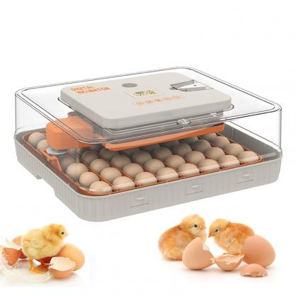 56-Egg Automatic Incubator with Auto Egg Turner, Temperature & Humidity Control, LED Egg Candler, Hatch Day Timer, for Chicken, Duck, Goose, Quail & Parrot Eggs