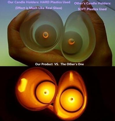 Rechargeable LED Candle TeaLight (6PCS SET) - Flameless LED Candle Lights - Flickering Amber,Battery Operated/Powered Candles,No Wax No Mess, No Fire Risk, Windproof, Portable