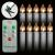 LED Flameless Taper Candles with Remote Control and Removable Clips,Flickering 4 Inches Birthday Candles,Set of 10 Warm White Candle for Christmas, Chandelier, Mini Wedding Taper Candles