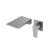 SUS304 Stainless Steel Wall Mounted Bathtub/Washbasin Faucet with waterfall effect wide water outlet, Single Handle for Hot and Cold Water Adjustment SUS304 Stainless Steel Wall Mounted Bathtub/Washbasin Faucet with waterfall effect wide water outlet, Single Handle for Hot and Cold Water Adjustment
