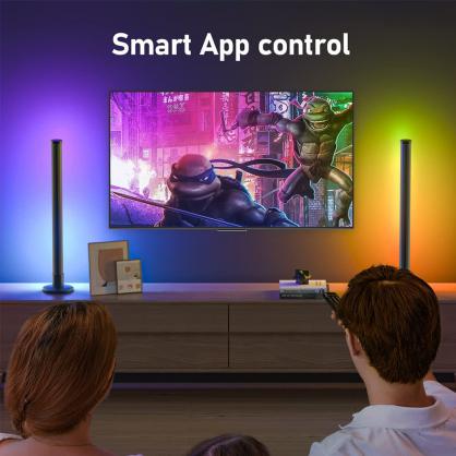 RGBIC LED Light Bars, 15 Inches TV Backlight with Double Light Beads, Smart Light Bars with Multiple Placement Options Suitable for 45-70 inch TVs (Optional