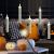 Φ2.2cm * H14.7cm Floating Candles, Threaded LED Taper Candles with Magic Wand Remote Control (12PCS Pack), Operated By 2 x AA Batteries (Battery is Included) - Lighting up to 150 hours