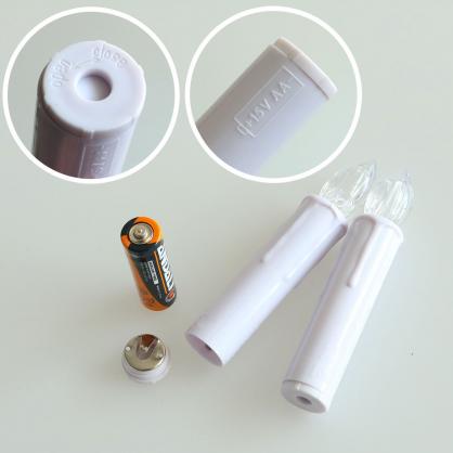 LED Flameless Taper Candles with Remote Control and Removable Clips,Flickering 4 Inches Birthday Candles,Set of 10 Warm White Candle for Christmas, Chandelier, Mini Wedding Taper Candles