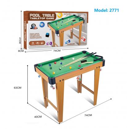74*40*63 Mini Pool Table - Small Tabletop Pool Table for Adults and Kids - Fun Portable Mini Billiards Game