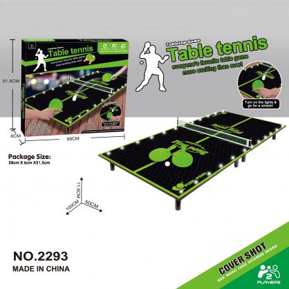 Mini Table Tennis Board Portable Desktop Ping Pong Table for Outdoor Outing or Indoor Large Size (4 sizes for options)