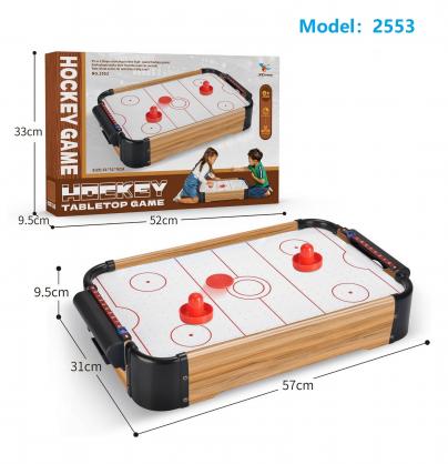 Portable Table Top Mini Wooden Air Hockey Game, with 2 Strikers and 2 Pucks, Mini Air Hockey, Table Top Air Hockey, Mini Air Hockey Table, Tabletop Air Hockey Game