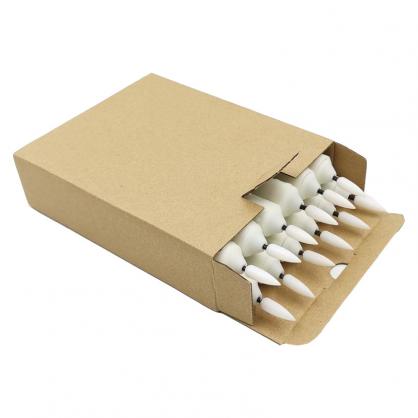 Φ2.1cm x H21cm LED Taper Candles Lights (12PCS Pack), 3 x AA Batteries Operated (Not Included), Lighting up to 150 hours, Flameless Candlesticks with Flickering Flame, No fire risk and messy dripping