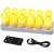 LED Rechargeable Candles Set with remote control function (12PCS Set), 12+ Hours Lasting, Flickering like a real candles, flameless led tea lights