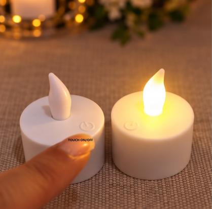 Inductive Rechargeable LED Candle TeaLight (6PCS SET) - Wireless Indudction Flameless LED Candle Lights - Flickering Amber,Battery Operated/Powered Candles,No Wax No Mess, No Fire Risk
